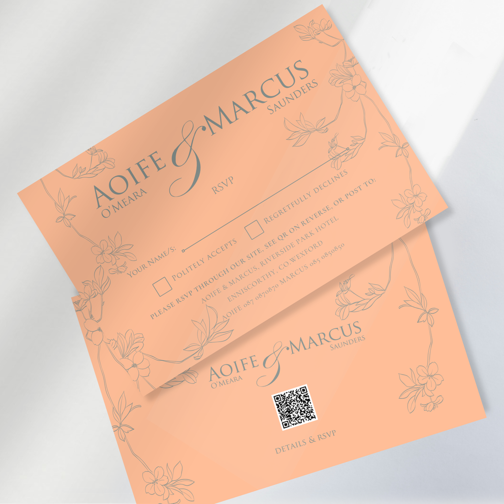 Sage Bloom Botanical Wedding Invitation Suite – Canva Template