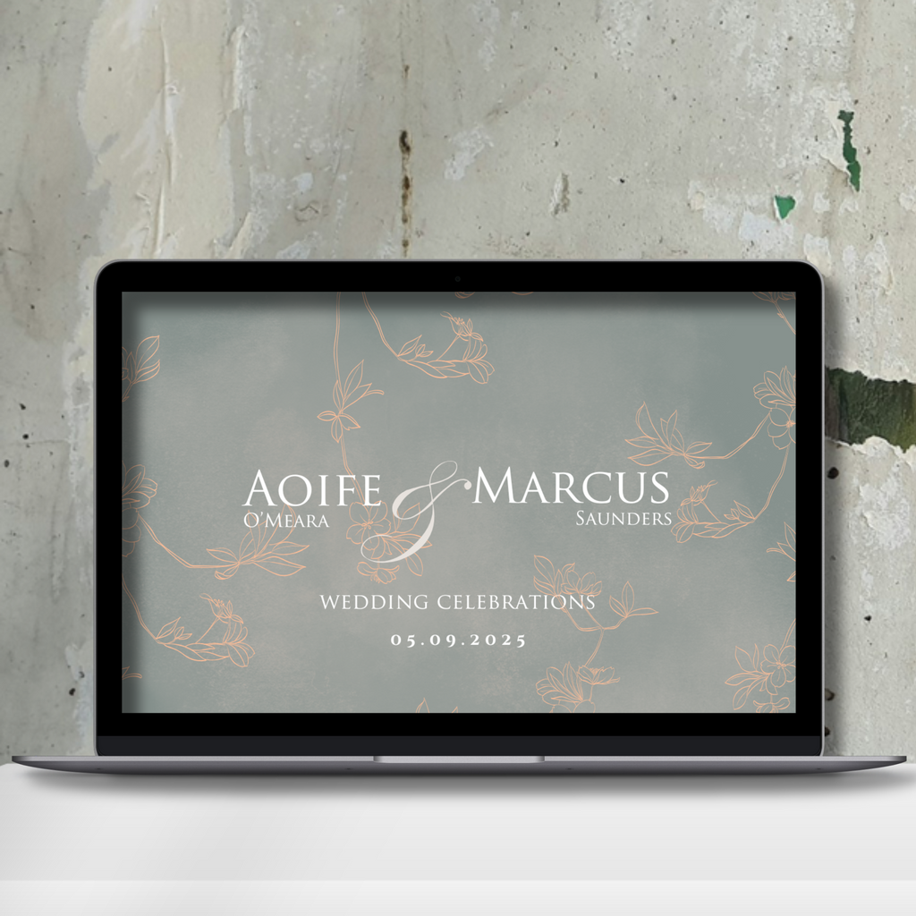 Sage Bloom Botanical Wedding Invitation Suite – Canva Template