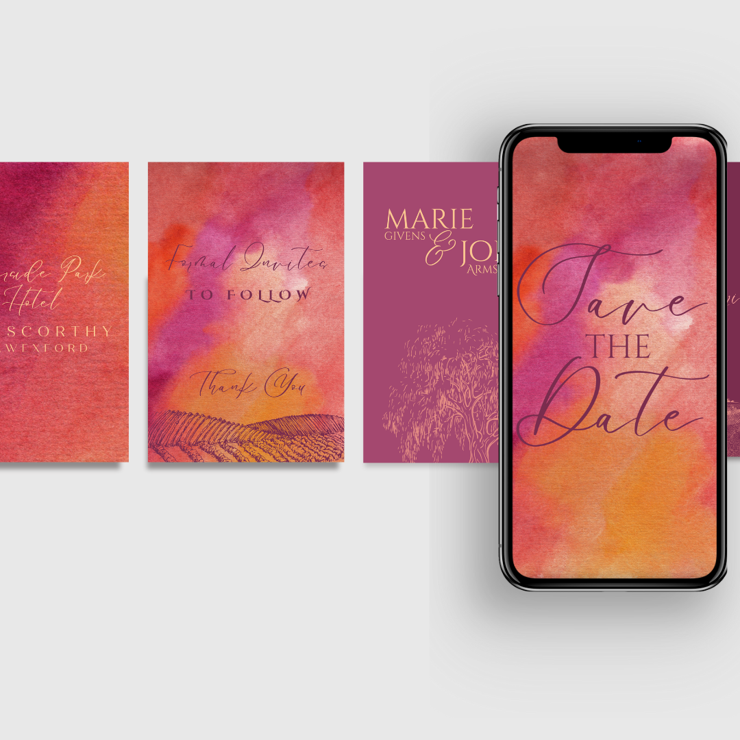 Animated Save the Date Video invite | Done for You - No editing needed Colour Burst Save the Date Video Invitation