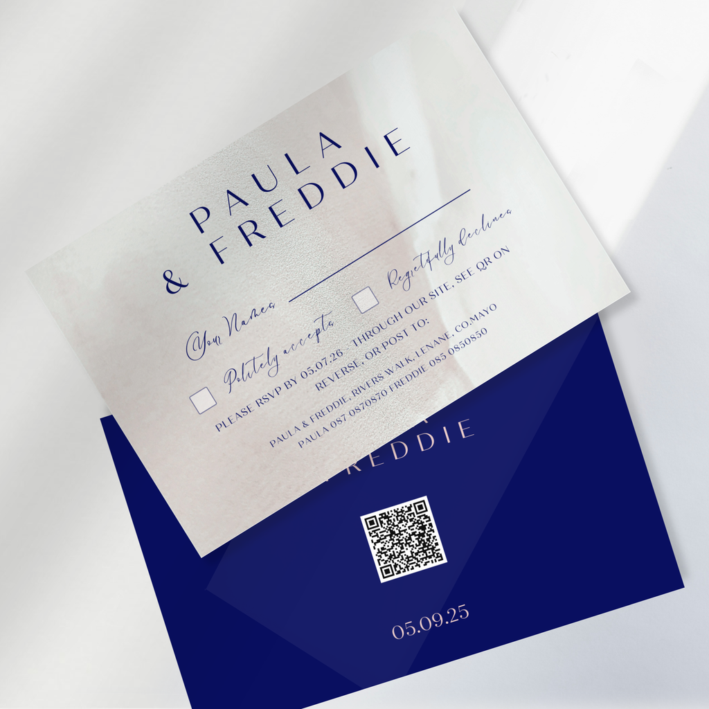 Blush Whisper Watercolour Wedding Invitation Suite – Canva Template