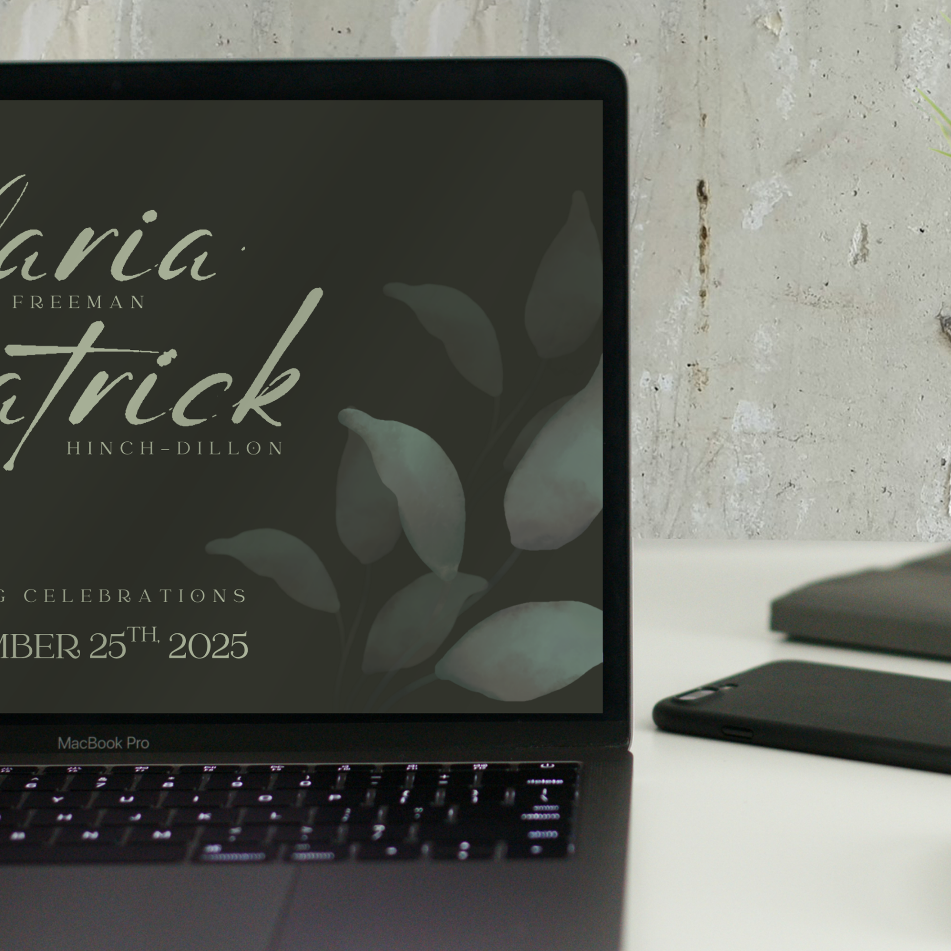 Eucalyptus Whisper Botanical Wedding Invitation Suite – Canva Template