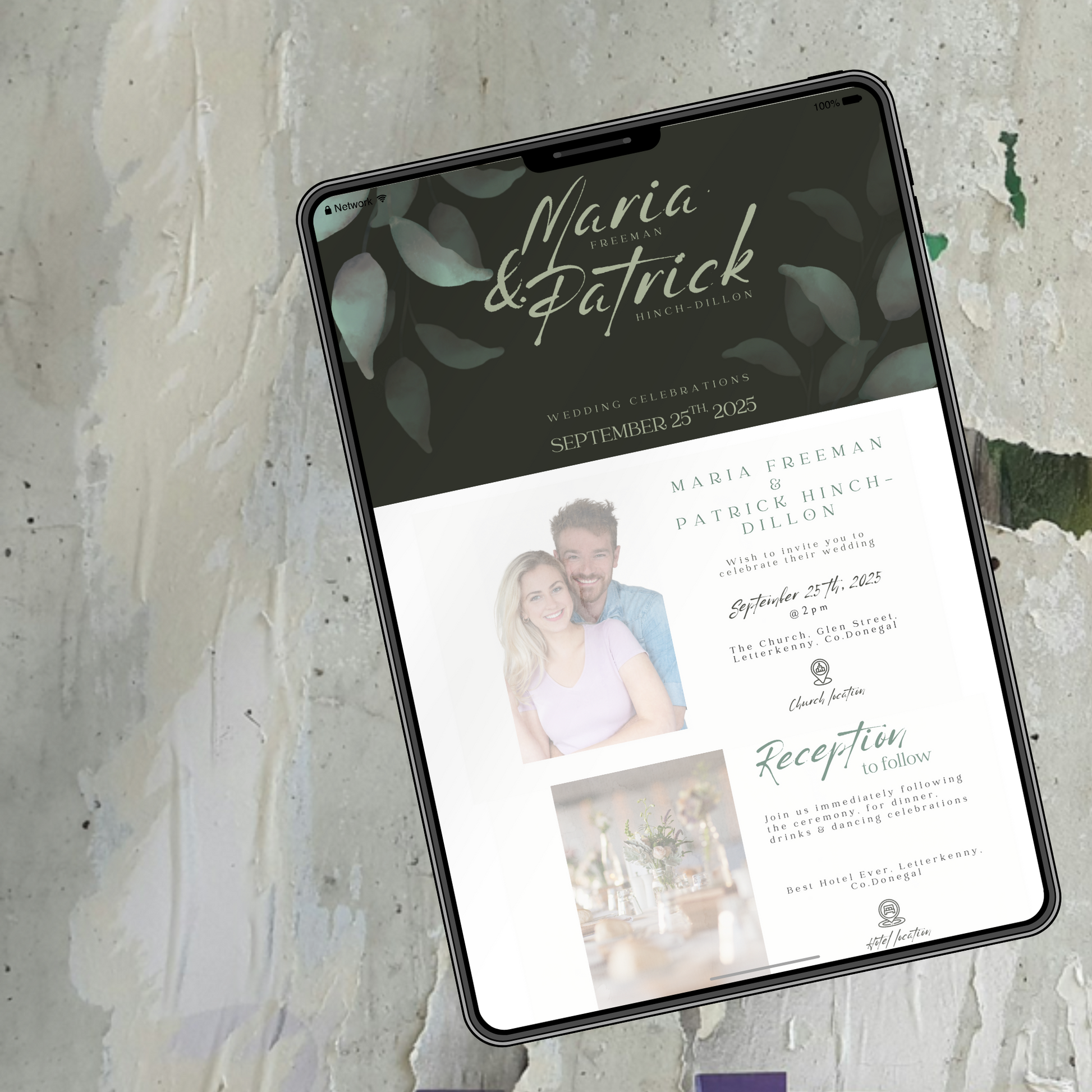 Eucalyptus Whisper Botanical Wedding Invitation Suite – Canva Template
