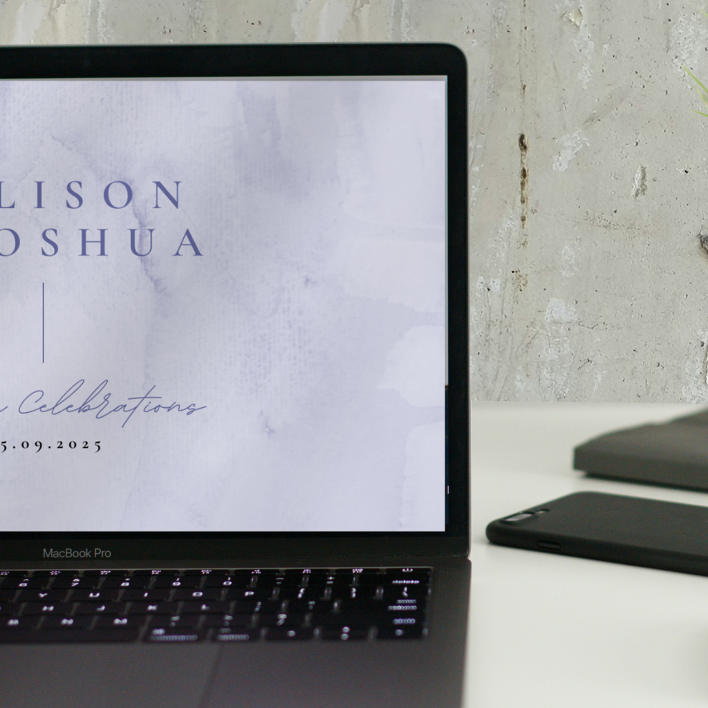 Lavender Mist Watercolour Wedding Invitation Suite – Canva Template