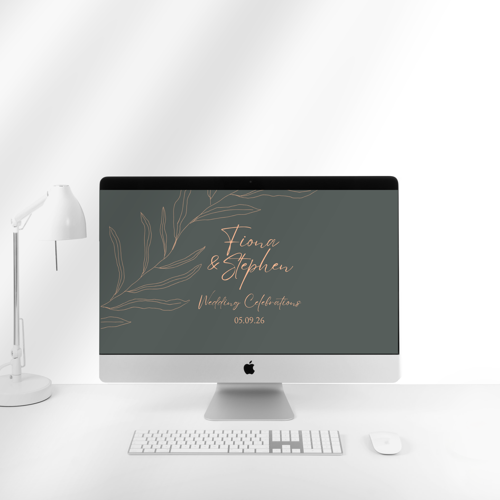Sage Botanica Minimal Wedding Invitation Suite – Canva Template