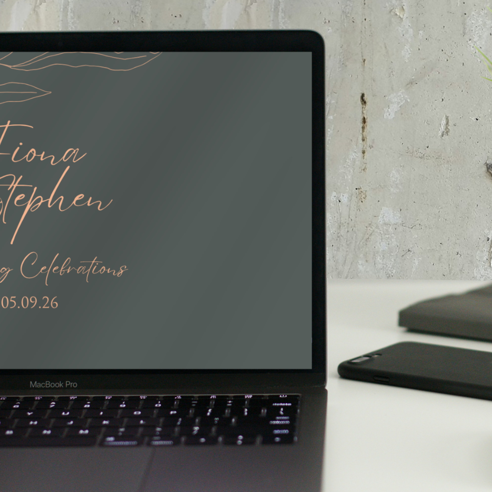 Sage Botanica Minimal Wedding Invitation Suite – Canva Template