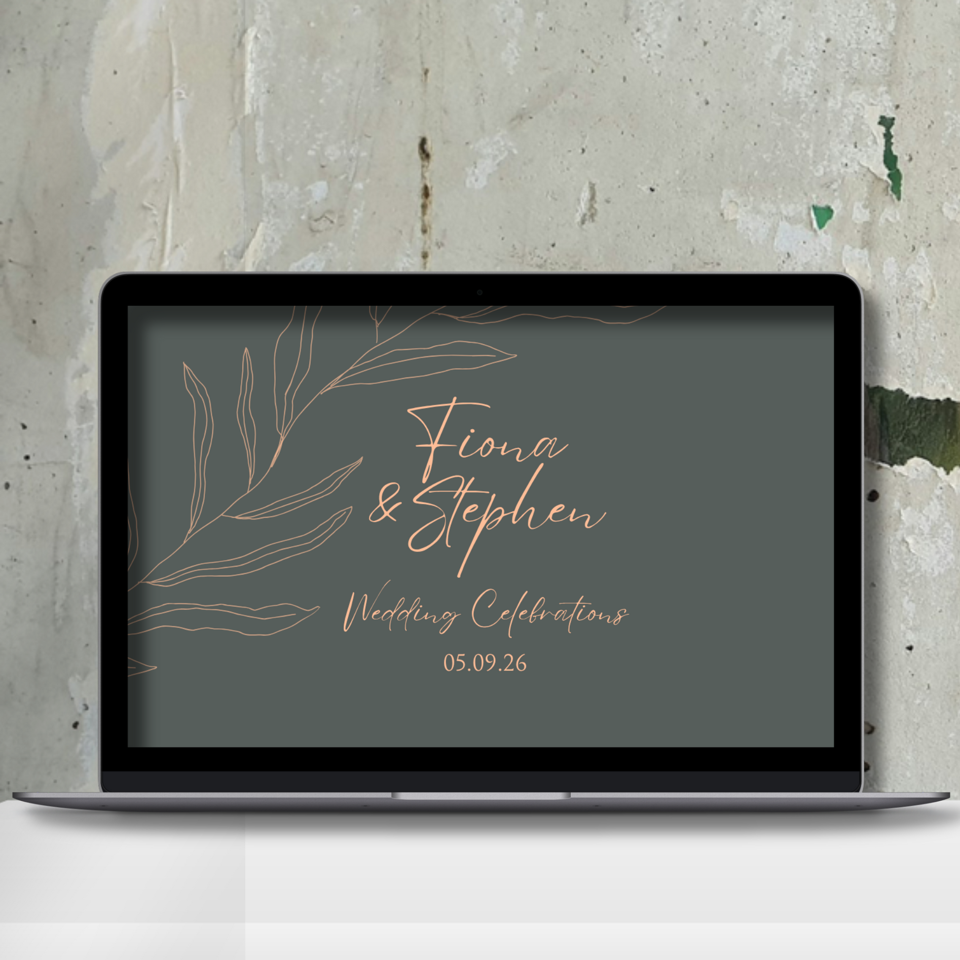 Sage Botanica Minimal Wedding Invitation Suite – Canva Template