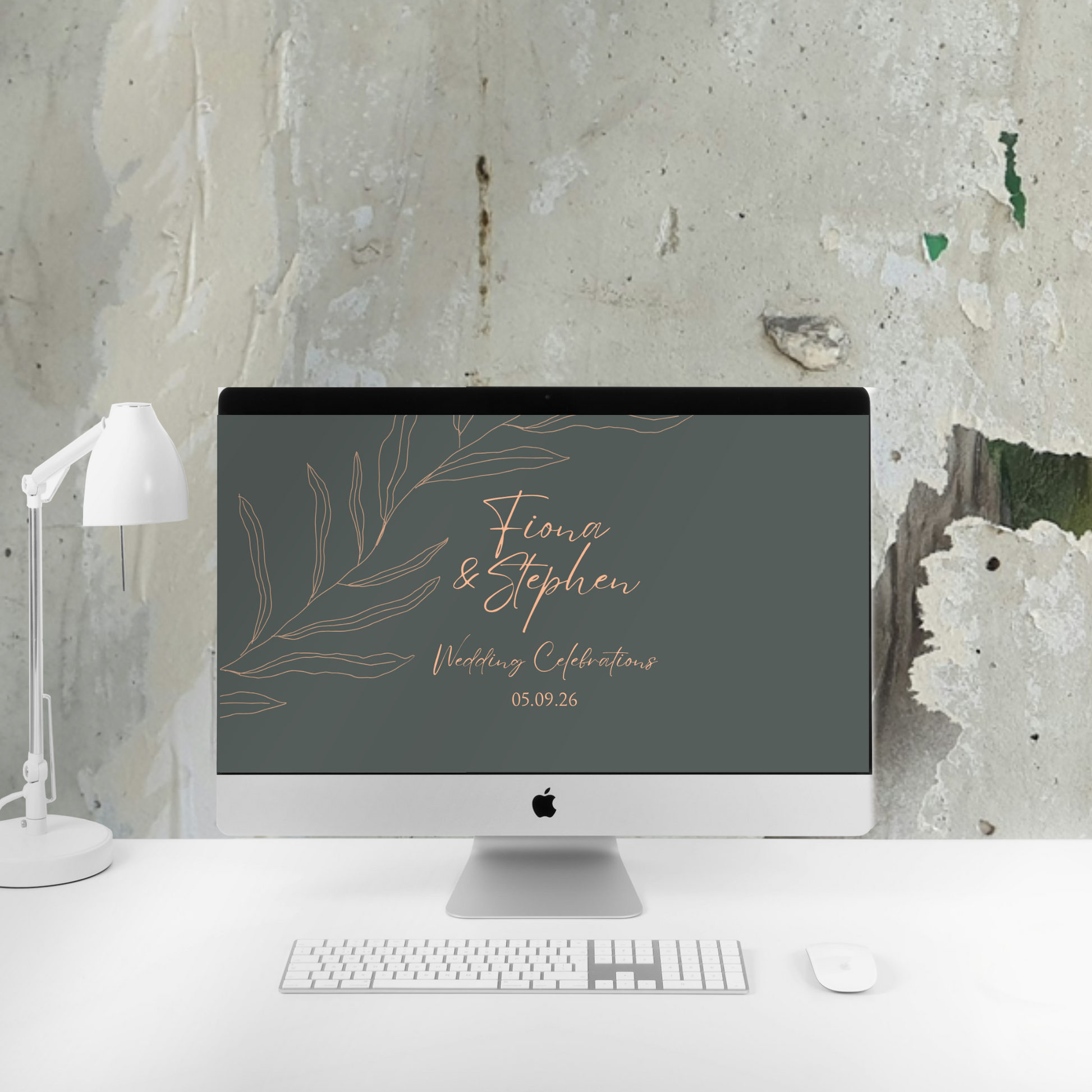 Sage Botanica Minimal Wedding Invitation Suite – Canva Template