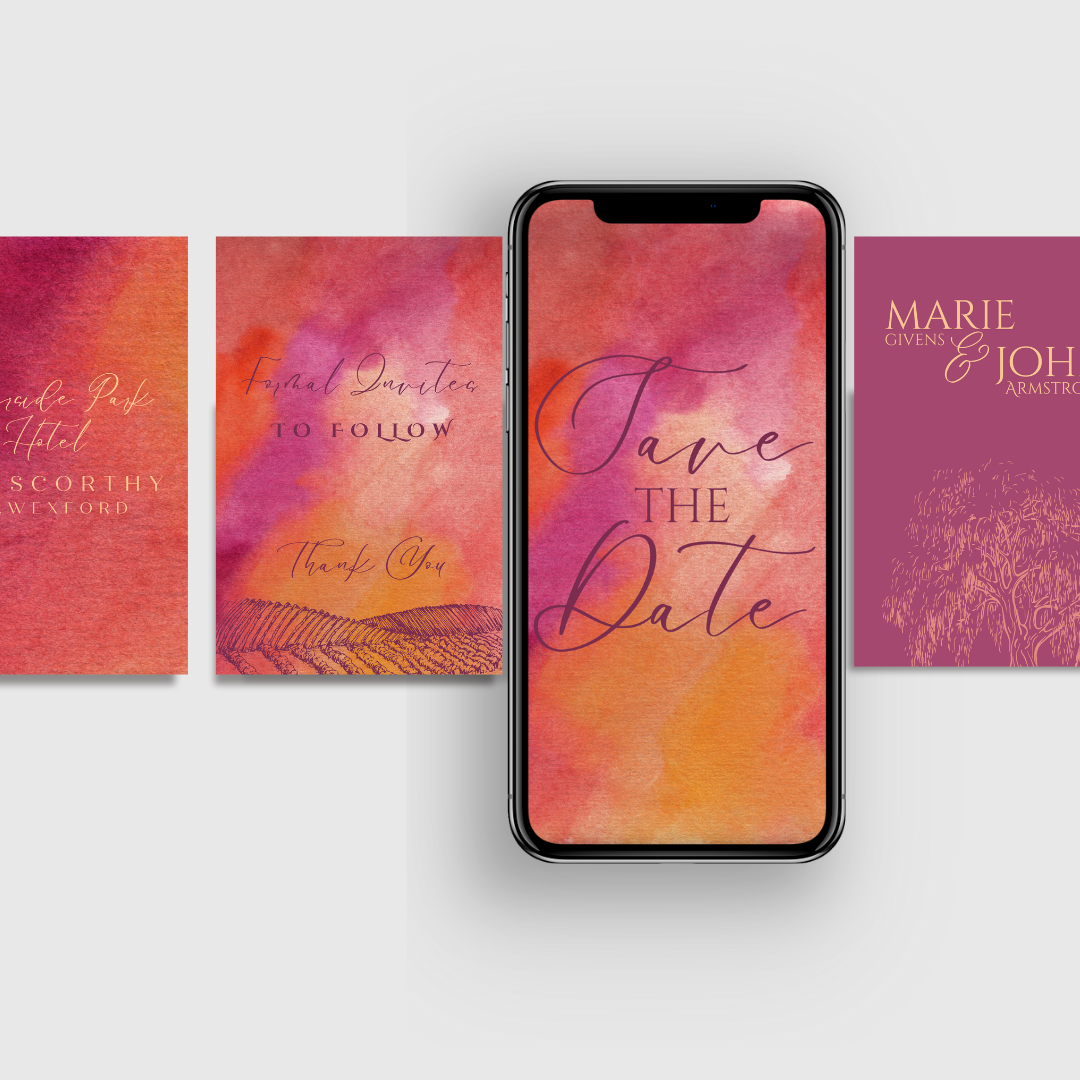 Animated Save the Date Video invite | Done for You - No editing needed Colour Burst Save the Date Video Invitation
