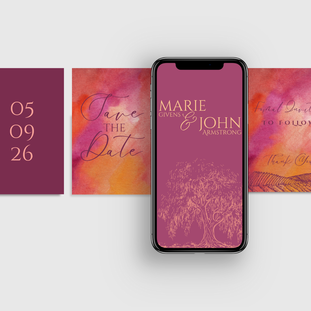 Animated Save the Date Video invite | Done for You - No editing needed Colour Burst Save the Date Video Invitation