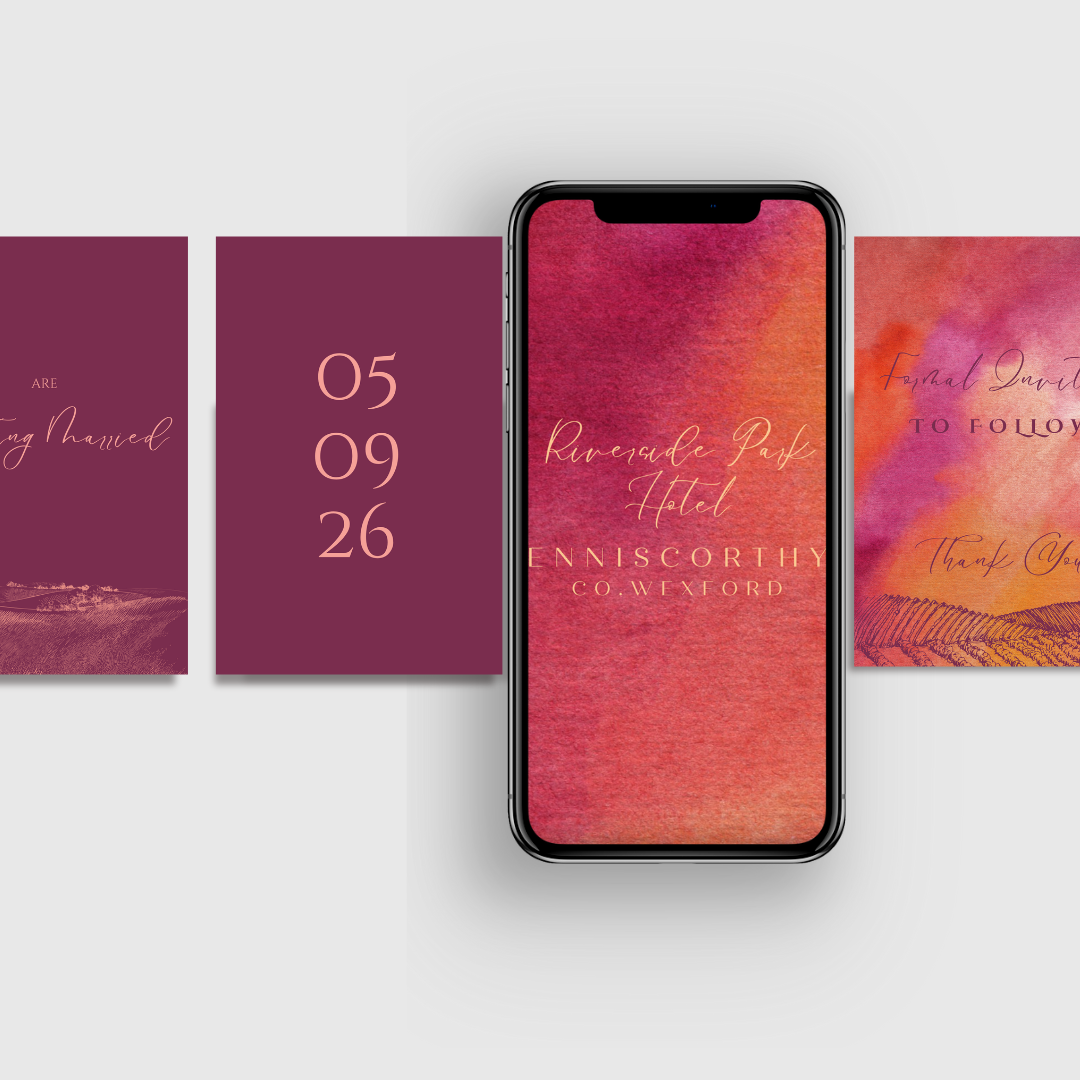 Animated Save the Date Video invite | Done for You - No editing needed Colour Burst Save the Date Video Invitation