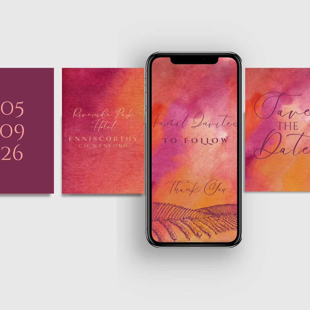 Animated Save the Date Video invite | Done for You - No editing needed Colour Burst Save the Date Video Invitation