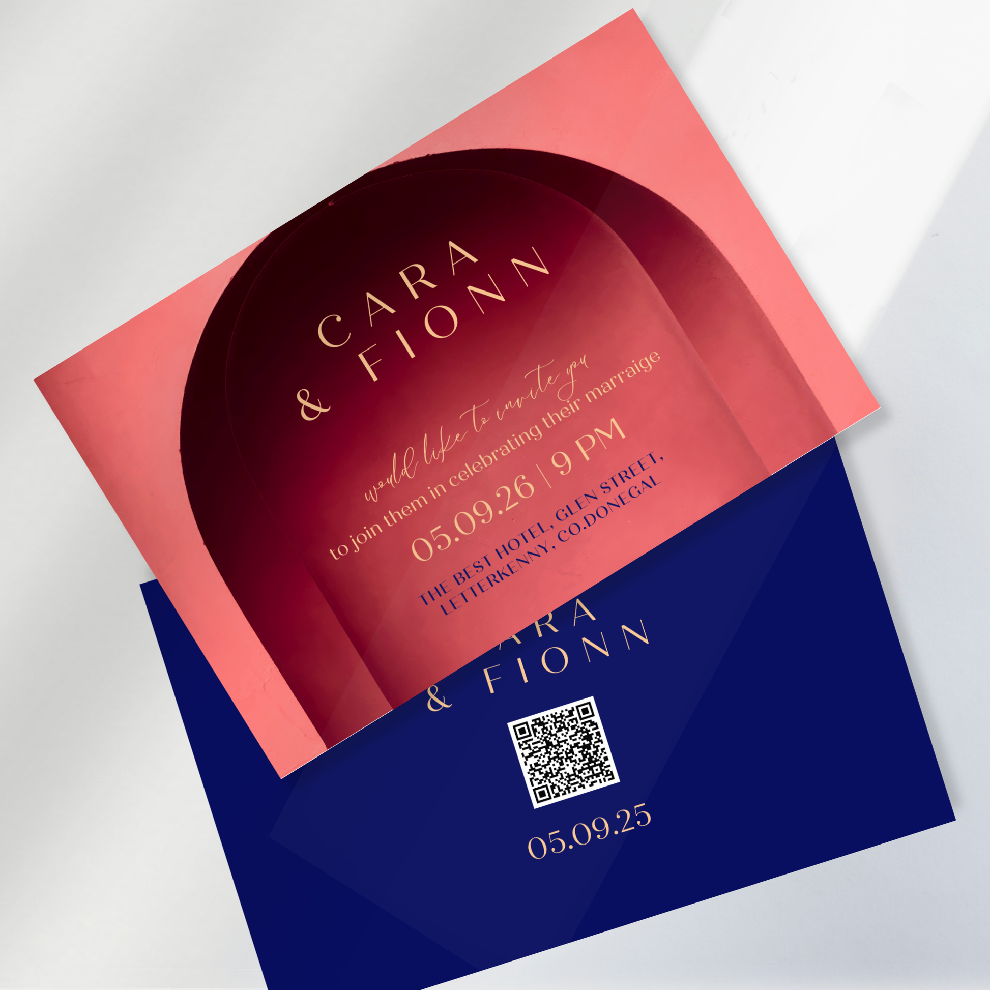 Tuscan Arch Watercolour – Wedding Invitation Suite, eVite & RSVP Website