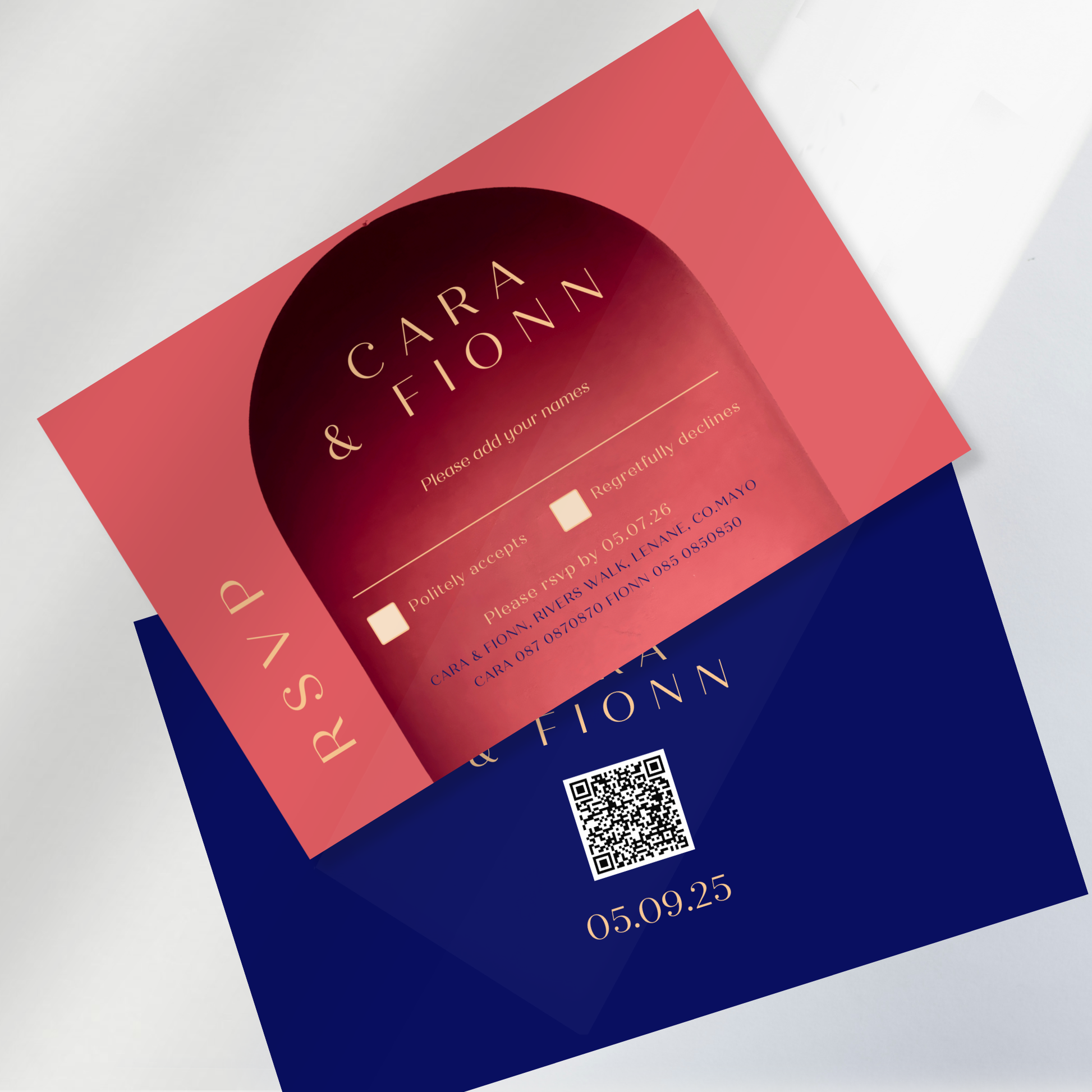 Tuscan Arch Watercolour – Wedding Invitation Suite, eVite & RSVP Website